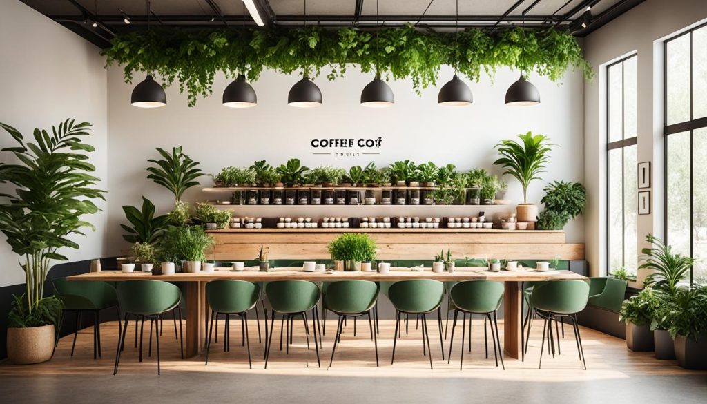 How is aesthetic coffee decor styled?
